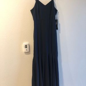 Navy mermaid maxi dress